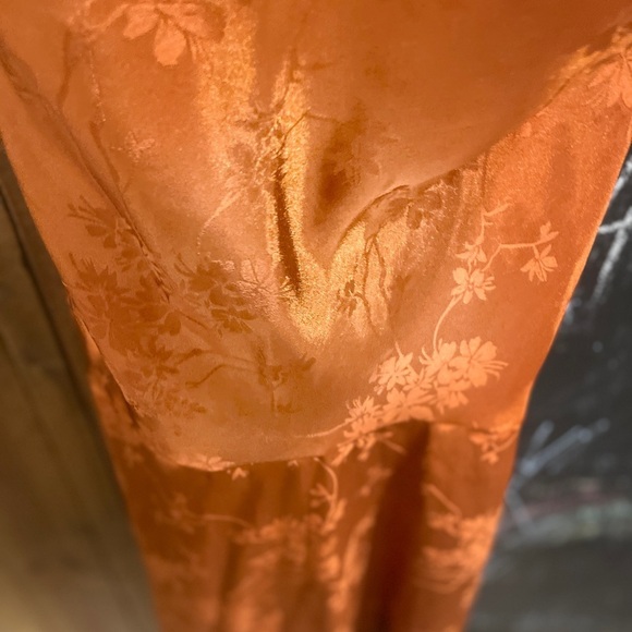 SHEIN Chic Satin Slip Dress in Rich Orange - Picture 5 of 5